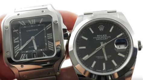 rolex vs cartier|cartier santos vs rolex datejust.